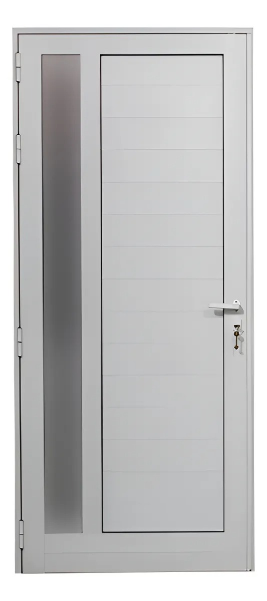 Puerta Herrero Vidrio lateral 26mm Blanco
