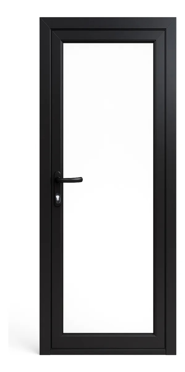Puerta Modena Vidriada Laminado 3+3 Negro