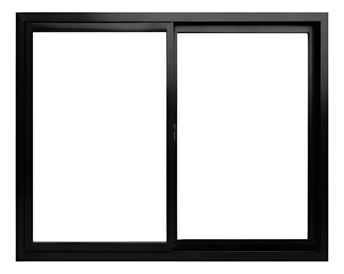 Ventana Linea Herrero 1500x1100 Vidrio Entero Negro